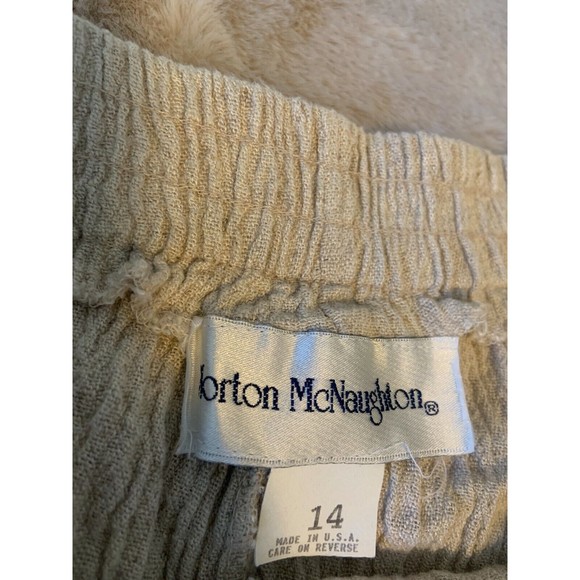 WOMENS NORTON McNAUGHTON PANTS SIZE 14 Linen Blend - Picture 3 of 4